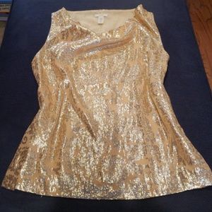 J Crew lined silk sleeveless blouse